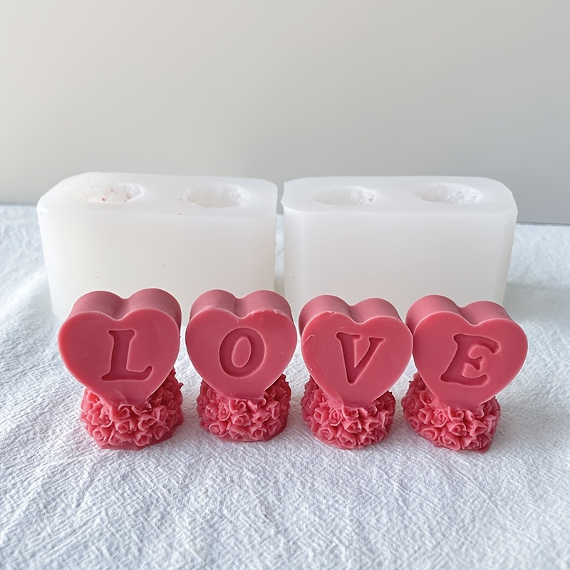 Valentine's Day Express Love Red Lips Rose Cylinder Scented - Temu