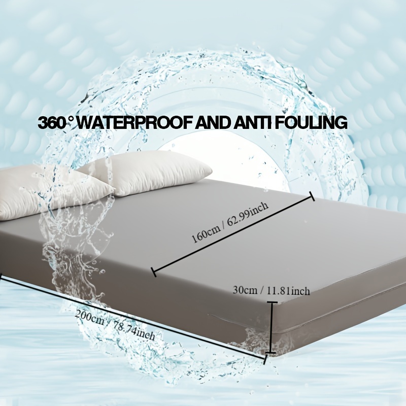 WATERPROOF MATTRESS PROTECTOR 30CM DEEP FITTED SHEET BED WET COVER ALL SIZE