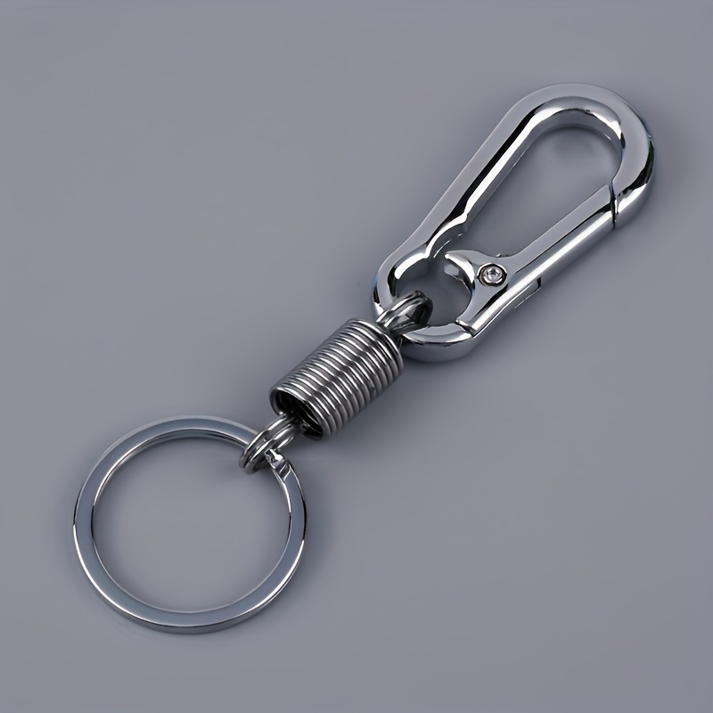 1pc, Durable and Stylish Keychain Keyring, Strong Carabiner Key Chain Buckle for Outdoor Camping Hiking,Temu
