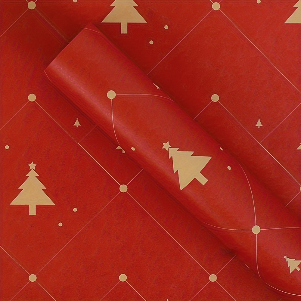 The Most Wonderful Time RED Christmas Recyclable Wrapping Paper -   Israel