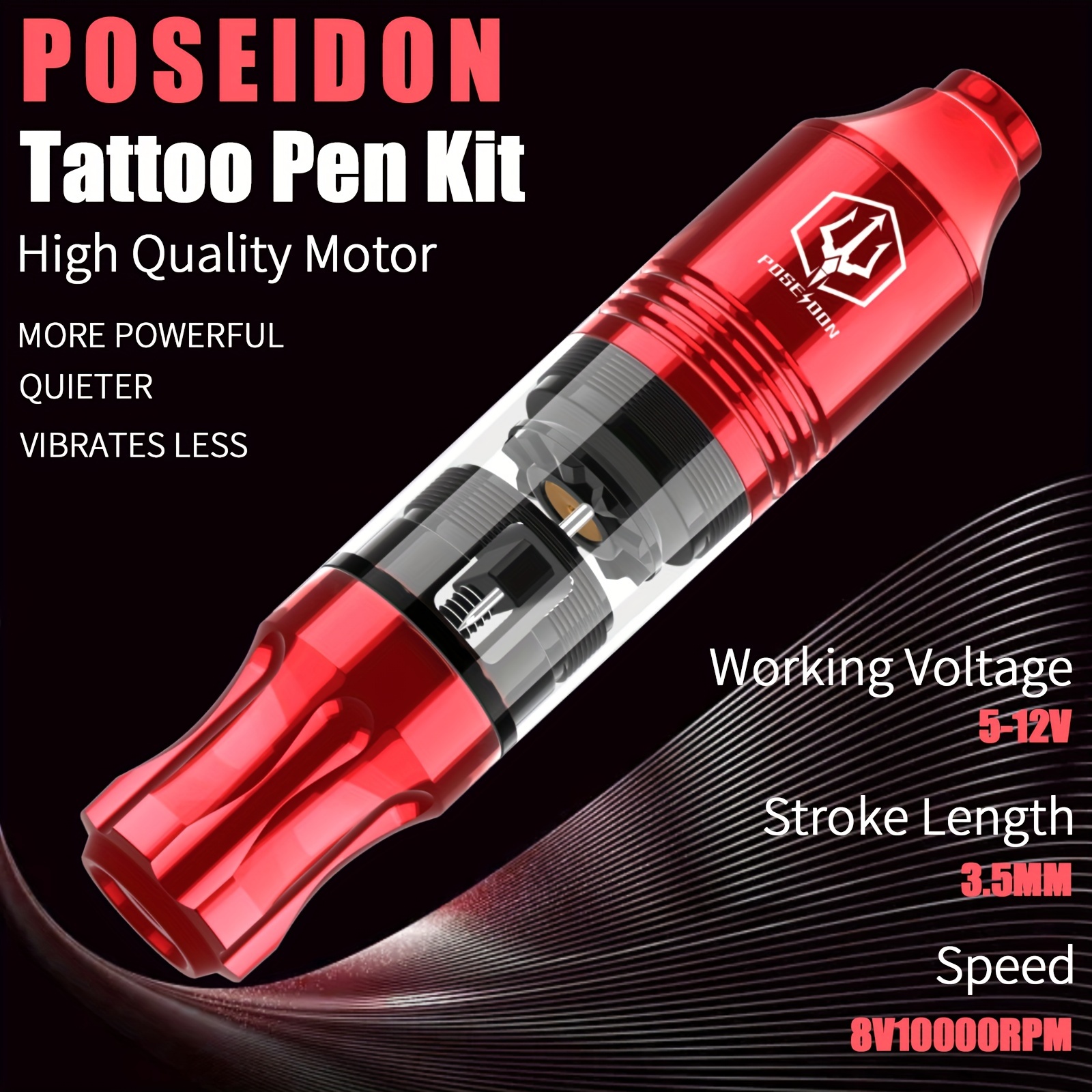 Rotary Tattoo Pen Kit For Beginners, Tattoo Machine Kit With Power Supply,  Tattoo Cartridge Needles, 6 Color Tattoo Inks With Foot Pedal, Tattoo Gun  For Tattoo Artists - Temu