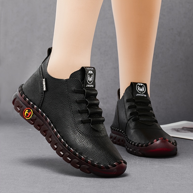  Zapatos Oxford con cordones elegantes para mujer, cómodos  zapatos de punta redonda sin cordones para caminar, zapatos de piel  sintética, Beige : Ropa, Zapatos y Joyería