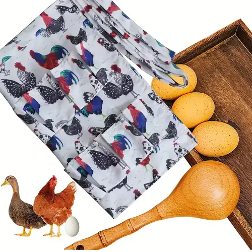 Collecting Apron Gifts Themed Rooster For Fresh Chicken Apron Chicken With  Pockets Eggs Eggs Blank Aprons for Embroidery - AliExpress