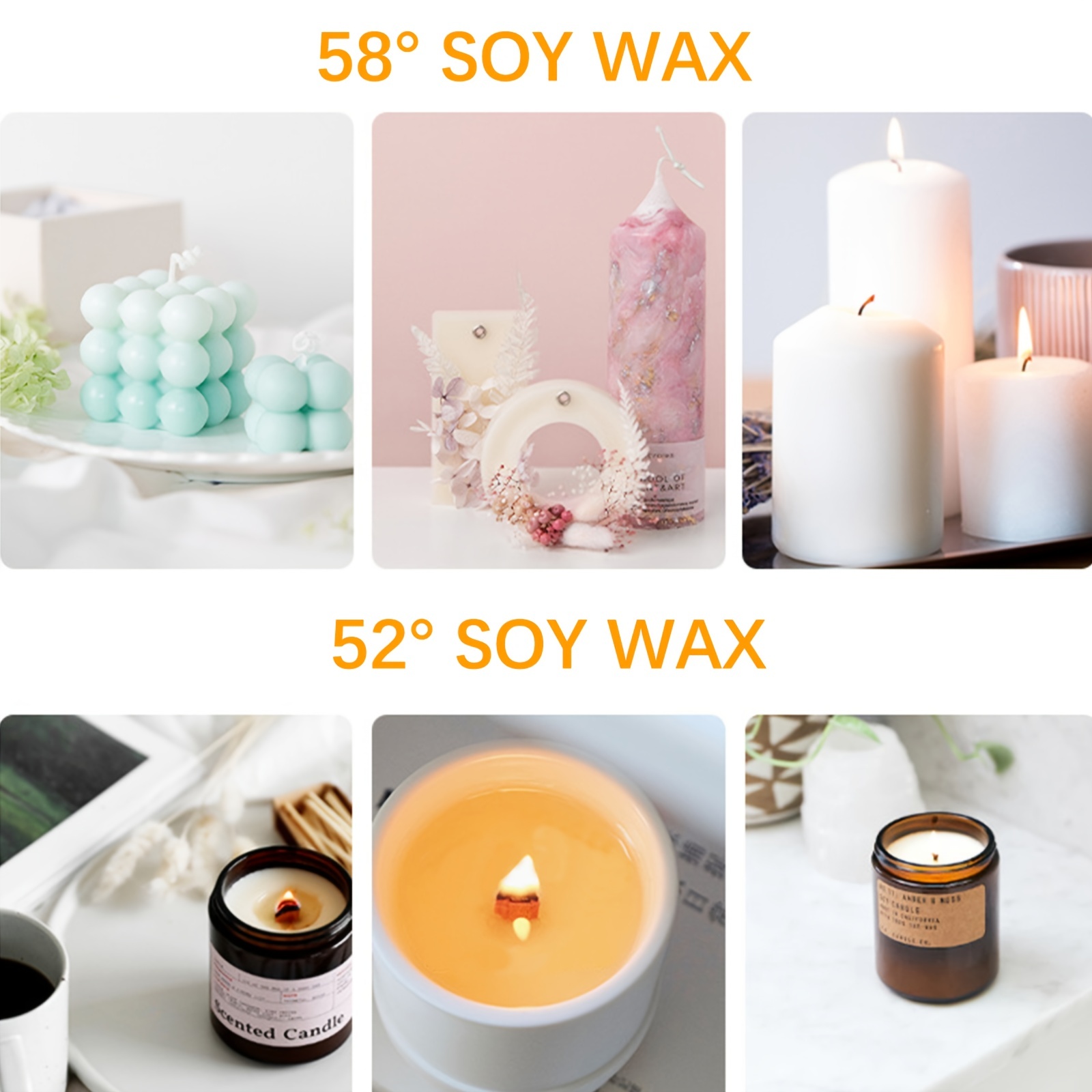 DIY Candle Making Soy Wax Flakes Aromatherapy Wax Candles Raw