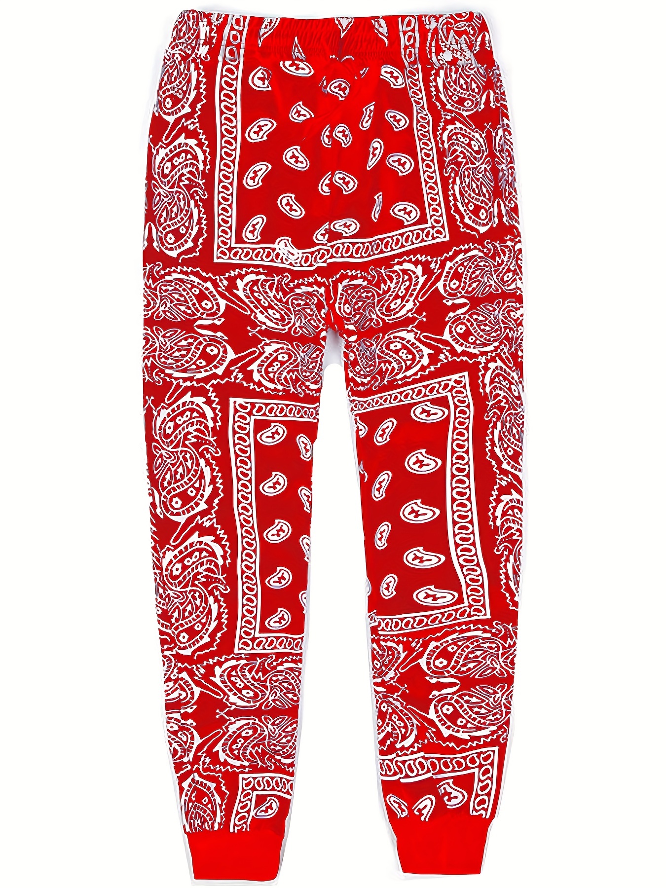  Red Bandana Pattern Womens Sweatpants Printed Baggy Jogger Pants  Athletic Lounge Trousers with Pockets S : Clothing, Shoes & Jewelry