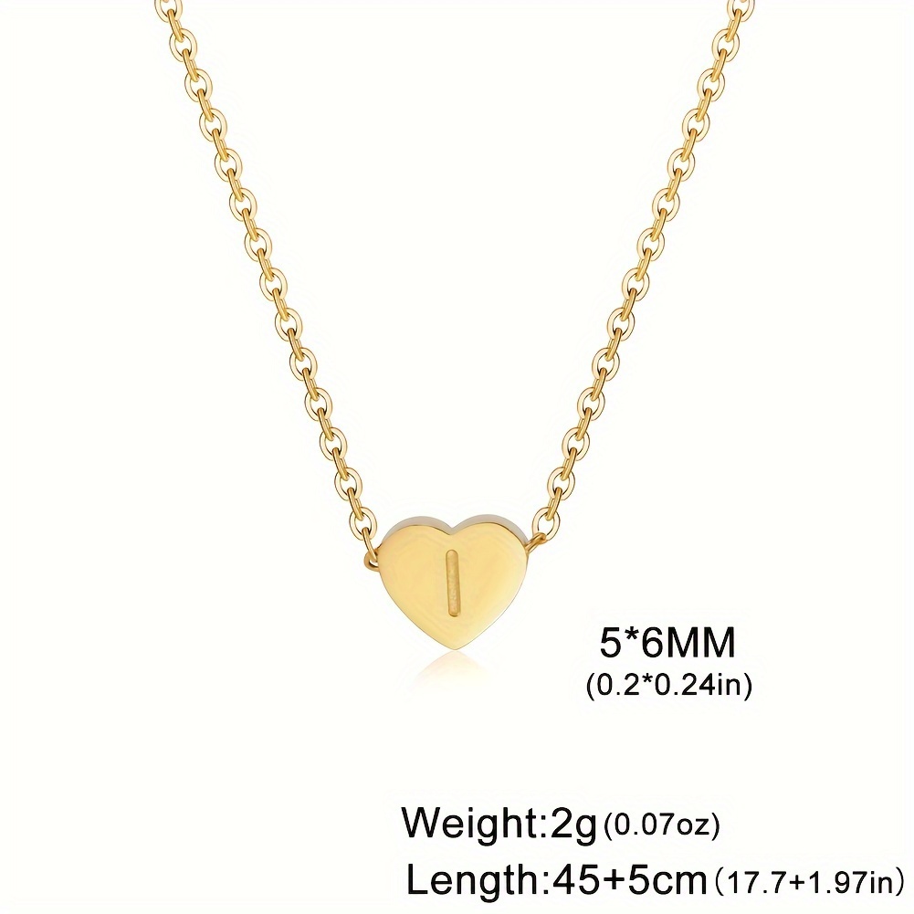 MASADA 925 Silber Herz Halskette Mit Initial - Zirkonia Stein Anhänger 46cm