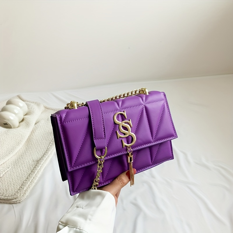 Purple discount ysl bag