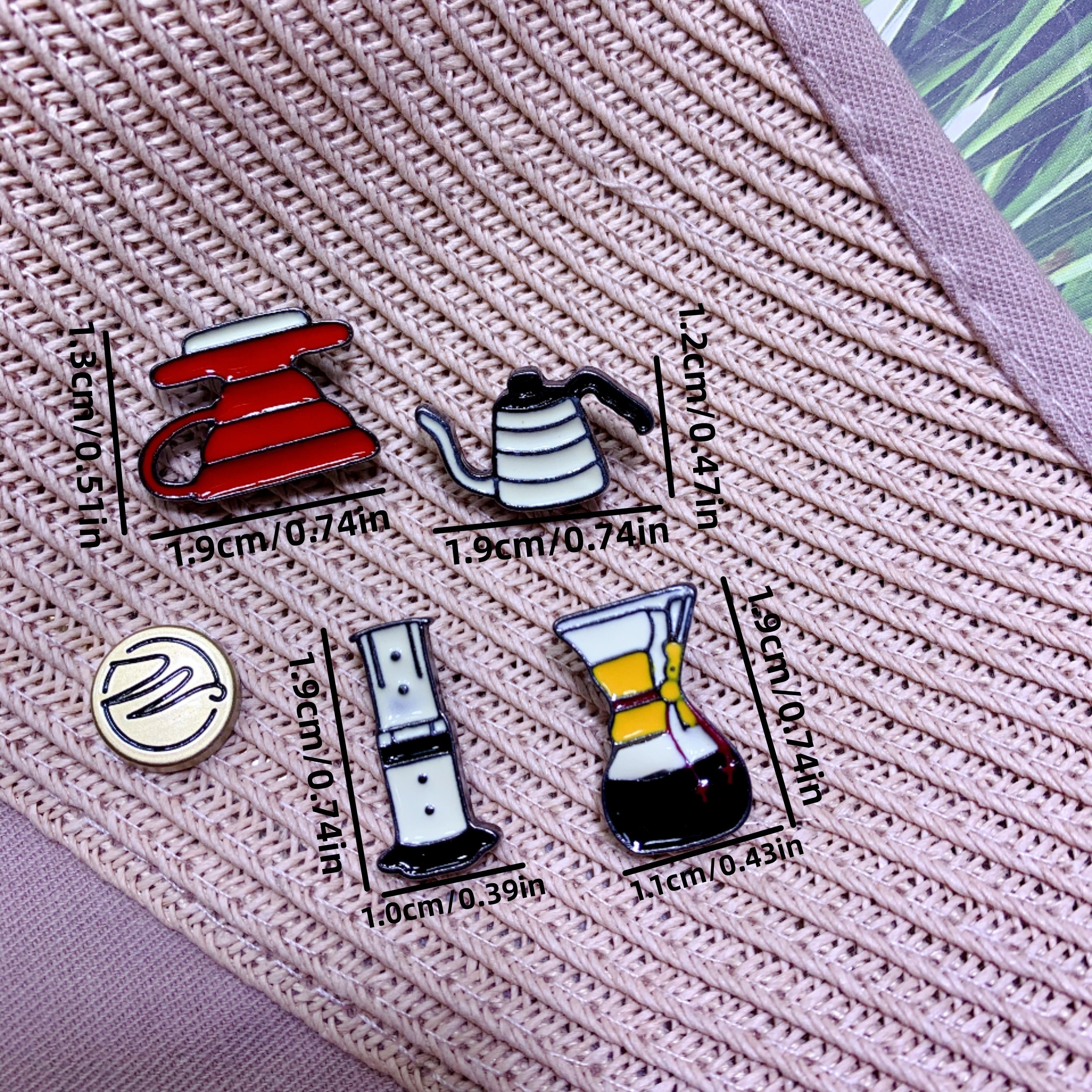 Funky Creative Coffee Series Brooch Pins Cartoon Pin Clothes Bag  Accessories Jewelry - Temu Belgium