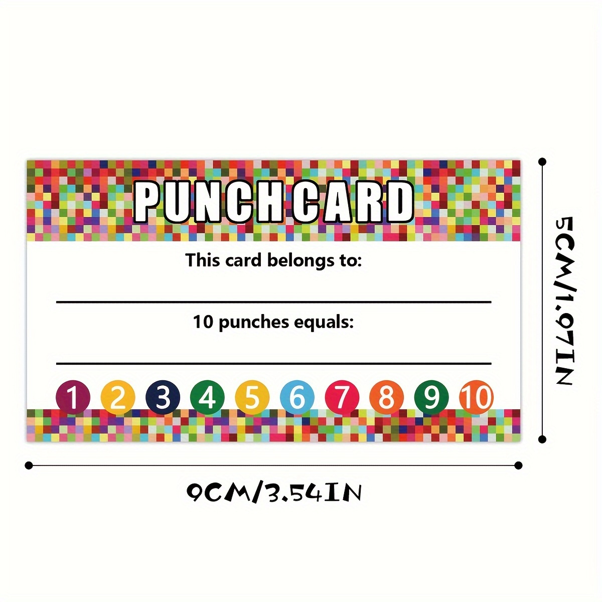 Punch Cards Cool Encouragement Cards Incentive Reward Card - Temu
