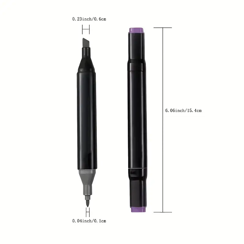 Art Marker Pen Set Multi Color Alcoholic Markers Dual Tip - Temu