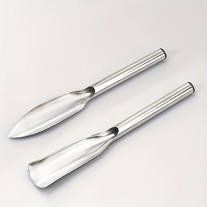 Stainless Steel Ice Cream Shovel Thick And Solid Flat Round Scoop Ice Cream