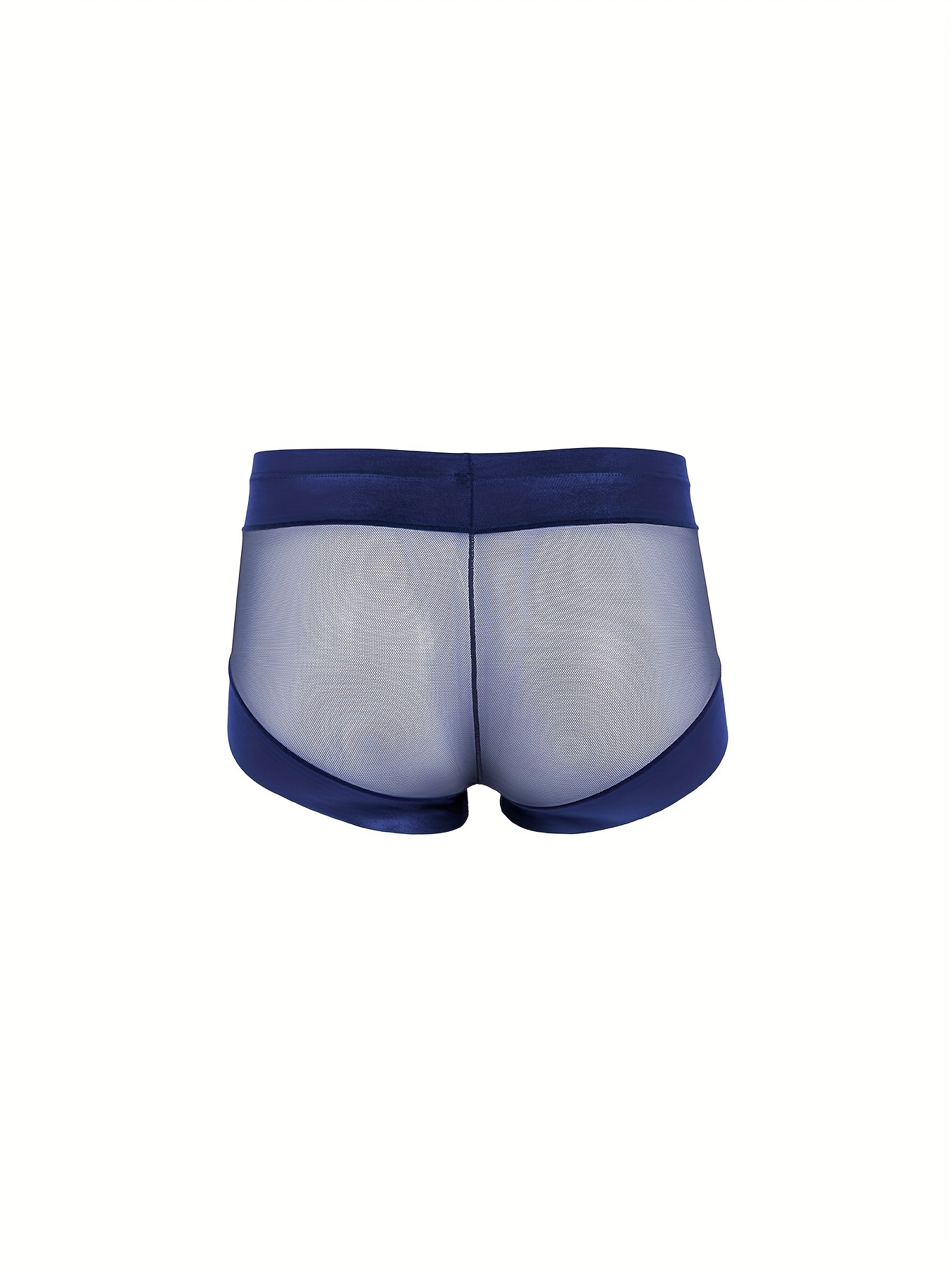MomLove Men's Sexy Underwear Mesh Transparent Boxer Briefs Low-waisted  Underpants Briefs