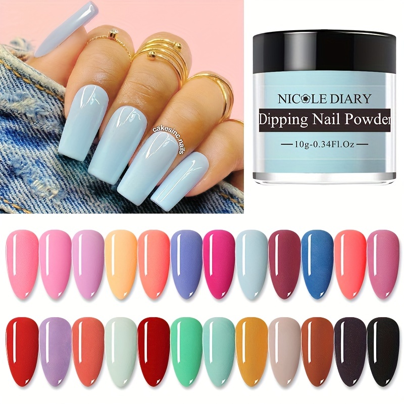 10ml/bottle Dipping Nail Powder Temperature Color Changing Dip