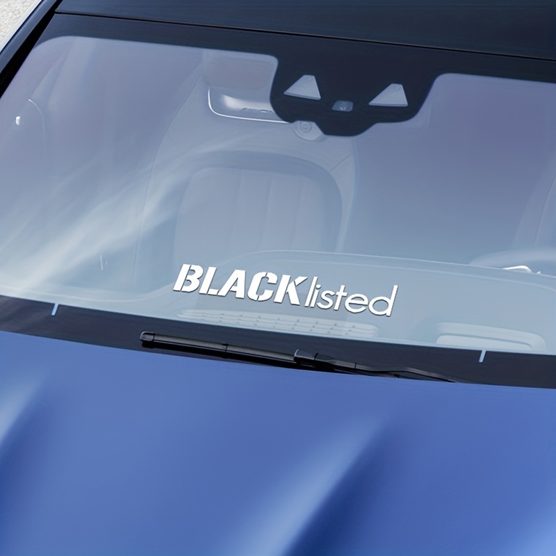 Universal Windshield Banner Decal Supreme Black Edition