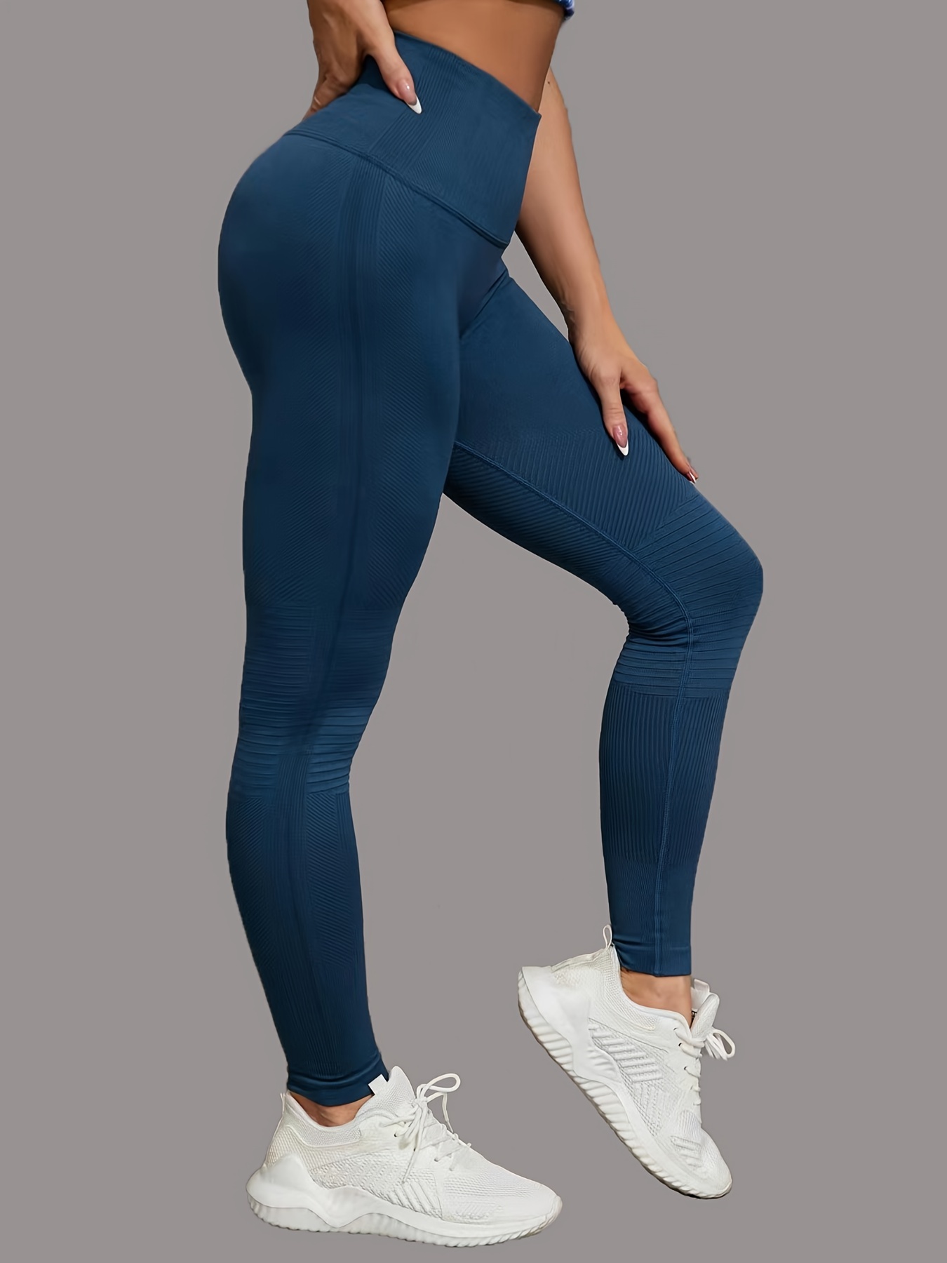 Comfort Lady Leggings High Waist Stretchy Workout Fitness - Temu