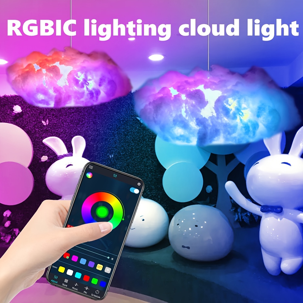 3D Music Sync Cloud Lightning Light Kit for Home Bedroom Decor