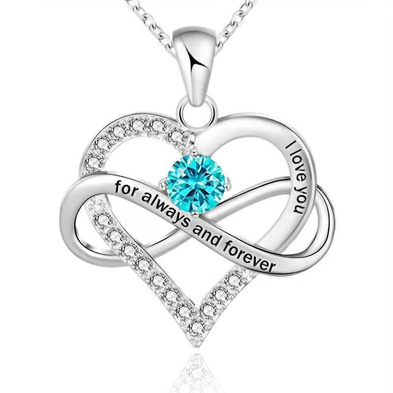 Zodiac Birthstone Heart Necklace