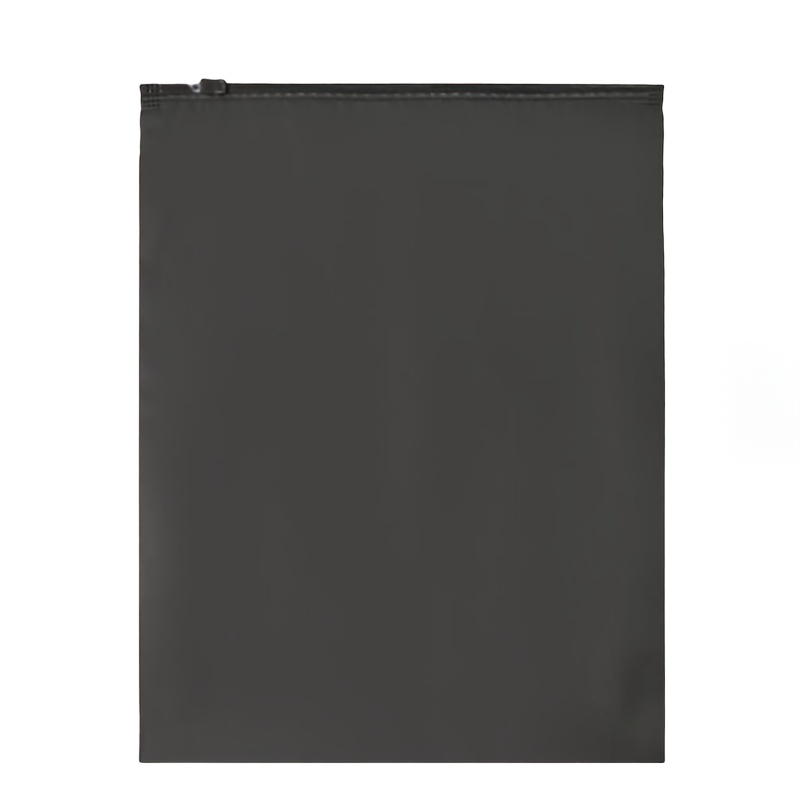Image of 10pcs Thickened Black Frosted Colored Plastic Zipper Bags Clothing Gift Bags Opaque Light-blocking Packaging Bags For Intimate Items