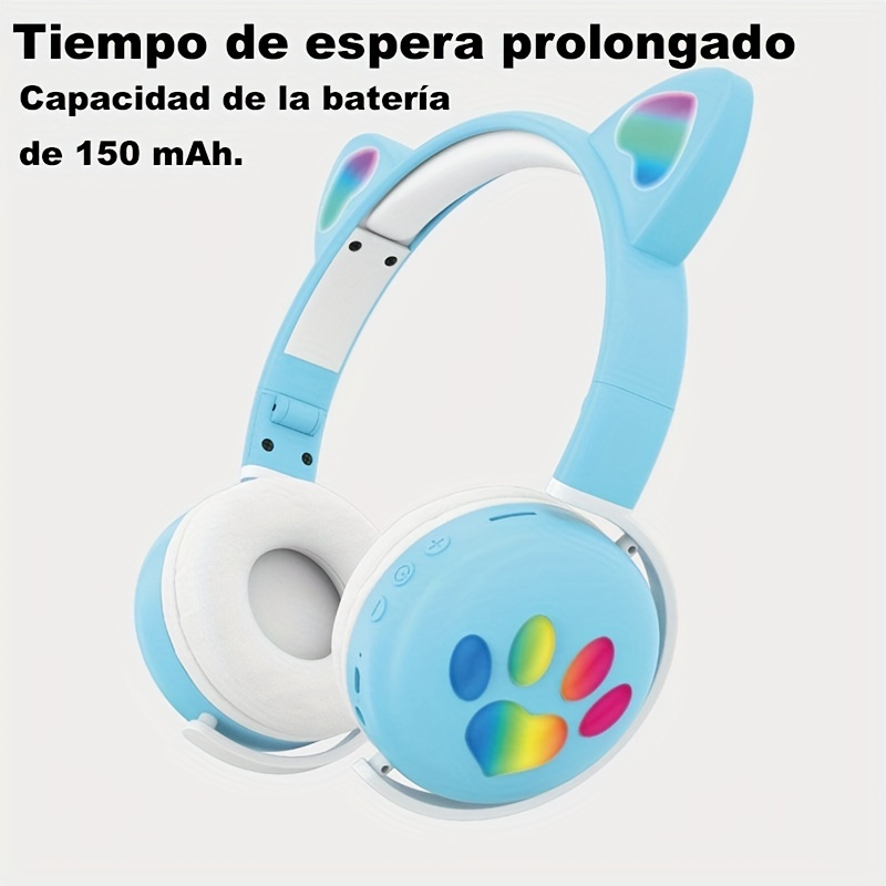 Auriculares On-Ear plegables Portátiles Cable Micrófono para Niños  Adolescentes