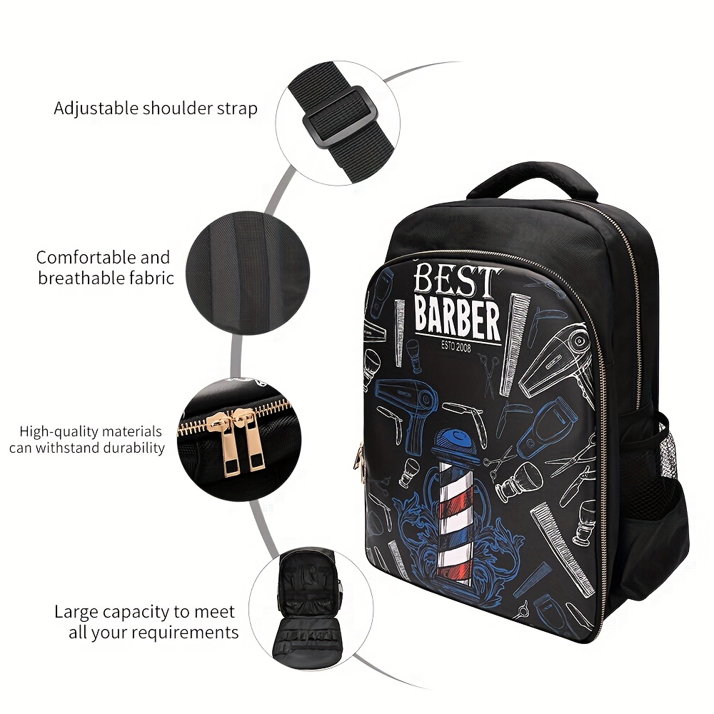 Portable Hairdressing Tool Storage Backpack Large Capacity