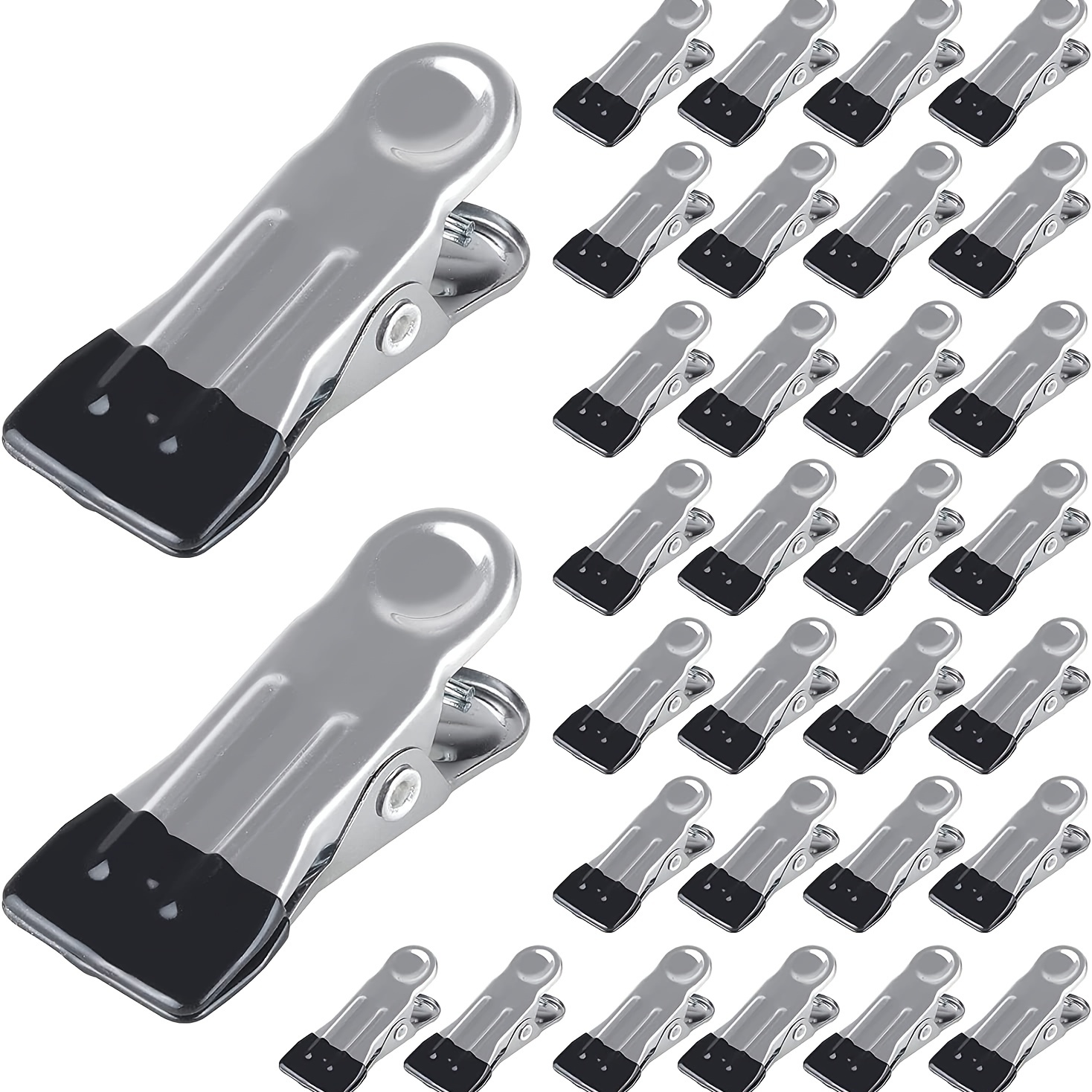 36pcs Swimming Pool Cover Clamps, Swimming Pool Above Ground Winter Cover  Clips, Multifunctional Metal Clips, High Elastic Non-Marking Clip, For Pool