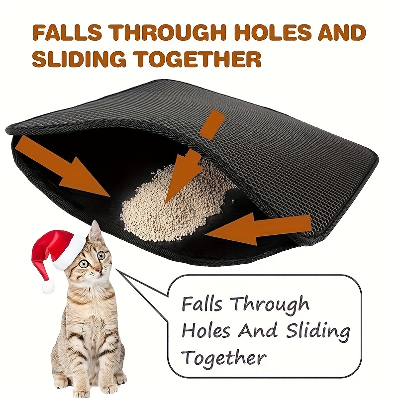 Waterproof Pet Cat Litter Mat Double Layer Pad for Kitten Non-slip