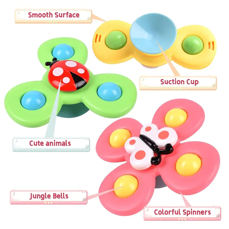 Suction Cup Spinner Toys 1 2 3 Year Old Boys spinning Top - Temu