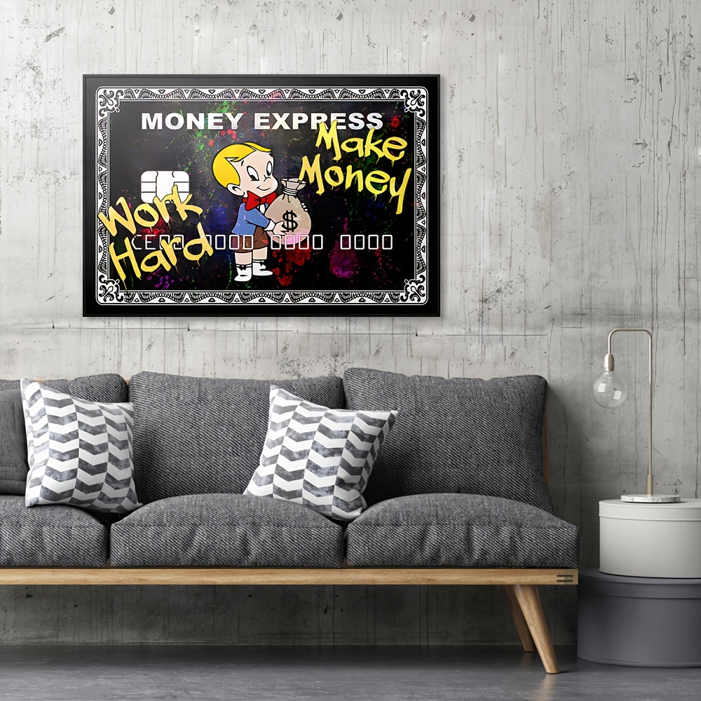 1pc Art Canvas Print Poster Classic Movie Character Money Canvas Wall Art  Artwork Wall Painting Bathroom Bedroom Office Living Room Wall Decor Home  Decoration No Frame - Home & Kitchen - Temu