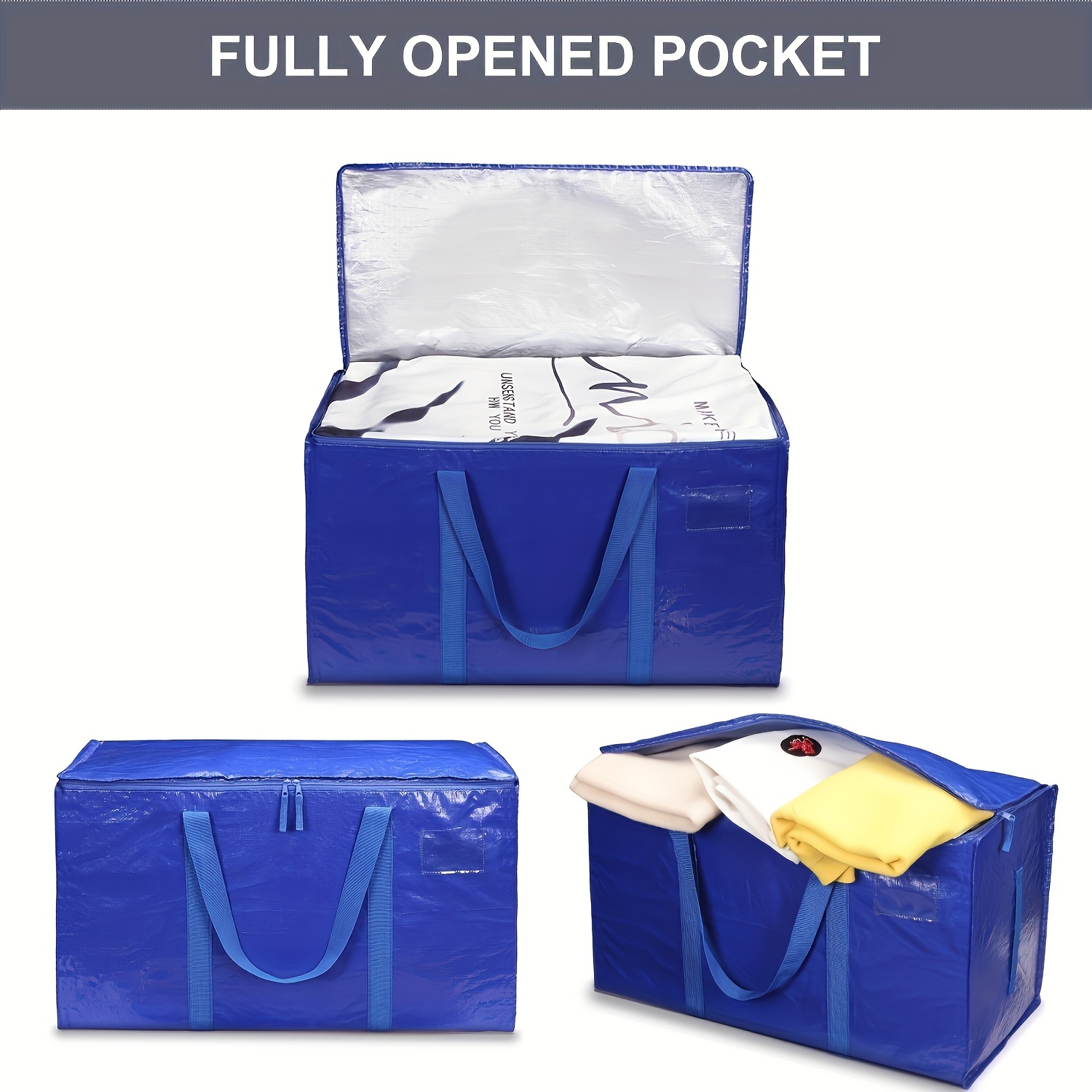 Plastic Woven Bag For Moving Packing Traveling Luggage - Temu