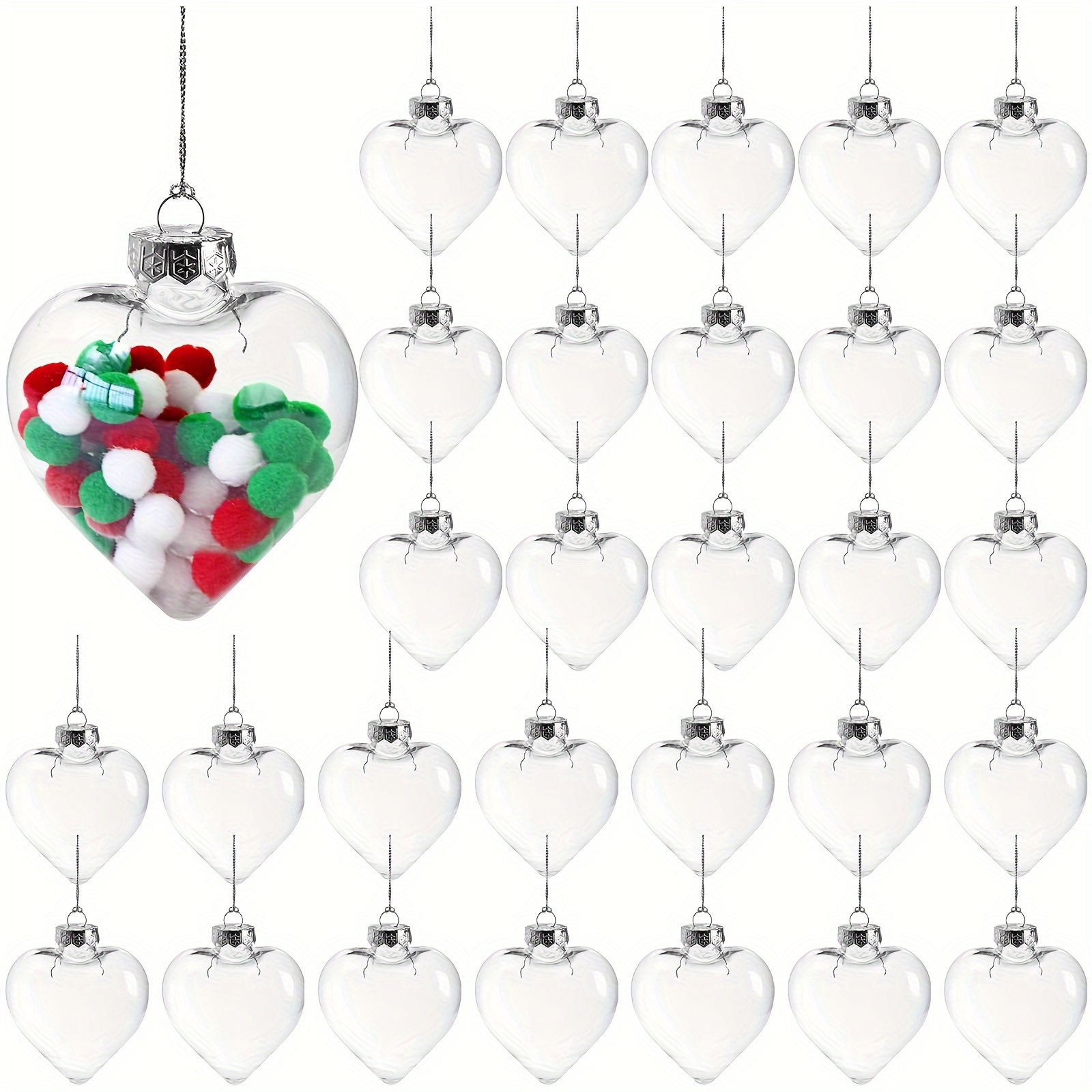 Clear Christmas Ornaments Fillable - Temu