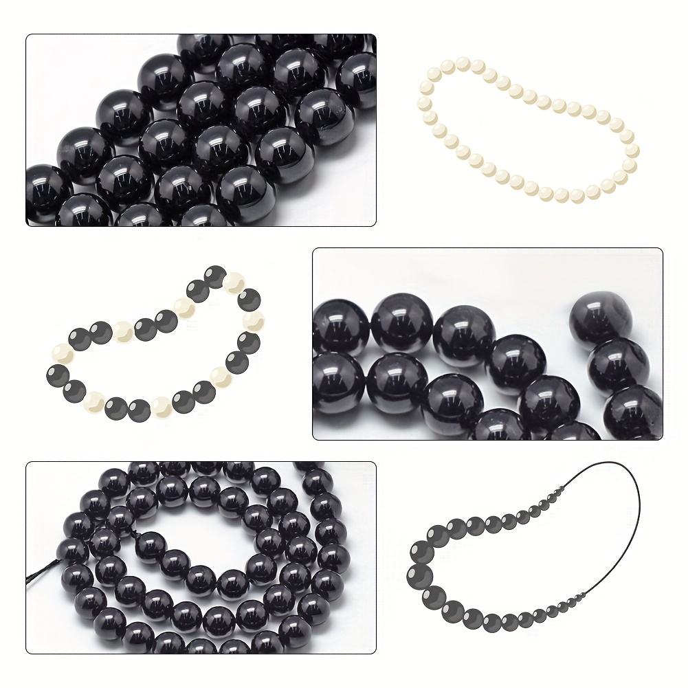 2pcs Spacer Beads Strings Natural Stone Beaded Strings for