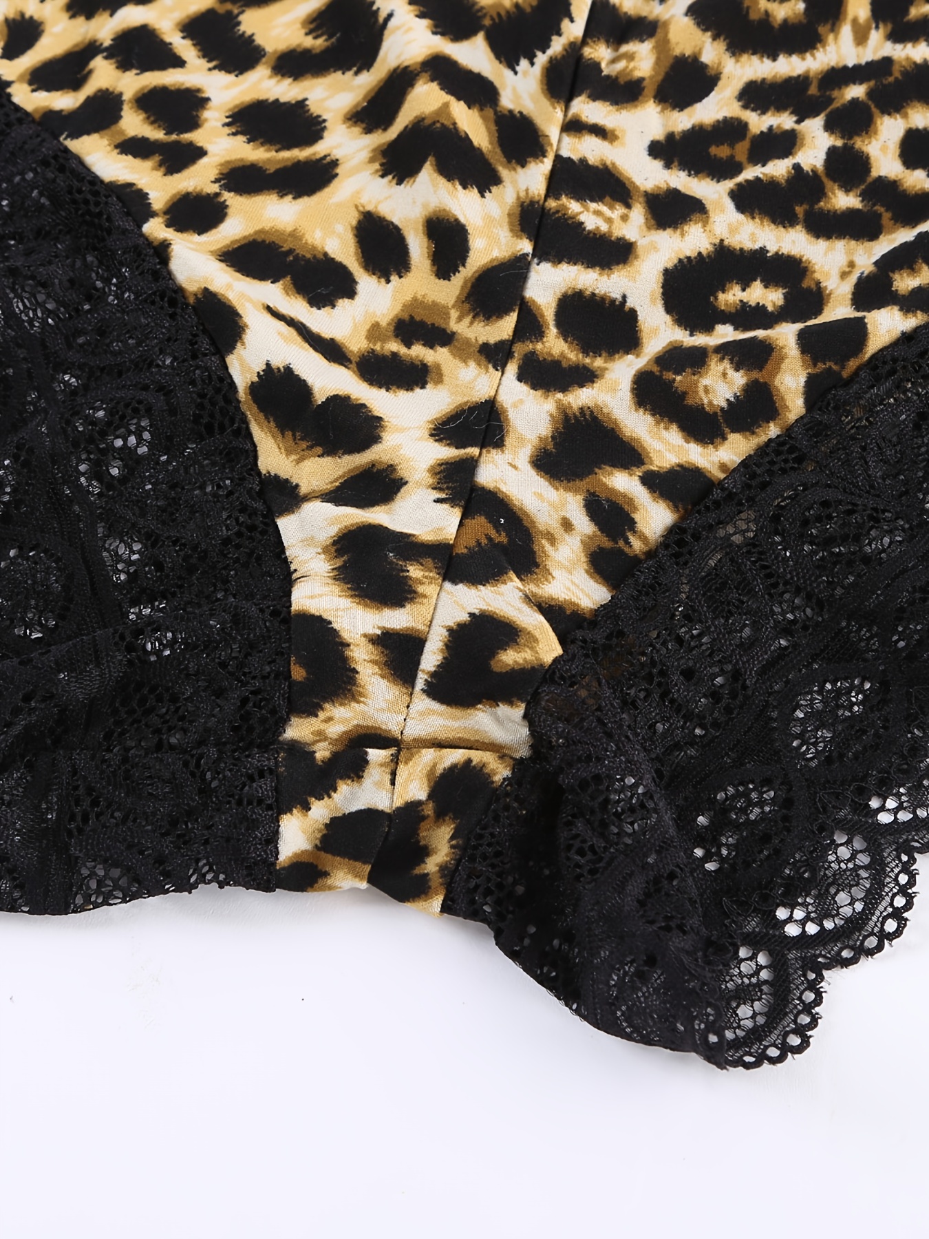 Sexy Lauma Wild Passion Leopard Print Open Back Panty- Famous Latvian Made