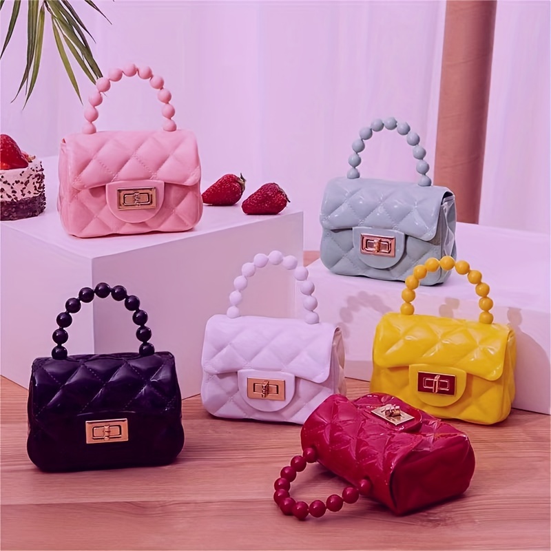 Mini Jelly Handbag, Cute Shell Shaped Chain Crossbody Bag Coin Purse - Temu