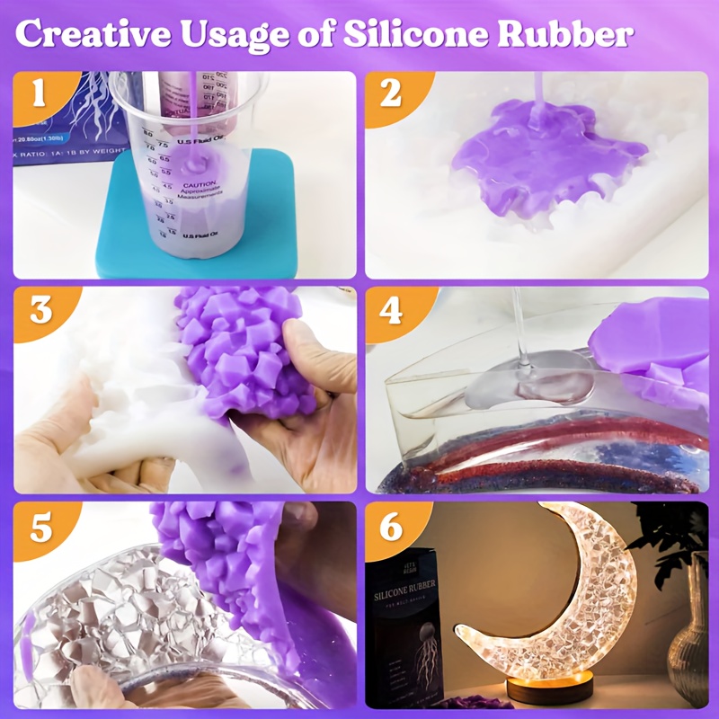 Silicone Mold Putty Purple ( Kit) 1: 1 Mix Ratio Non toxic - Temu