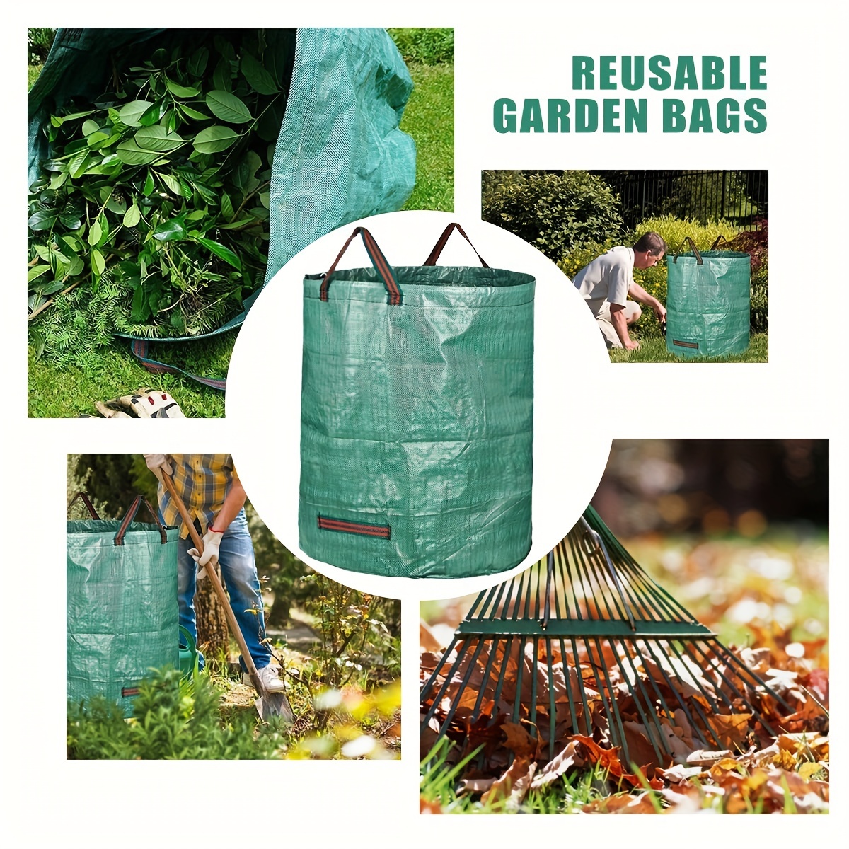 32 Gallon Reusable Garden Waste Bag - Bag-A-Nut