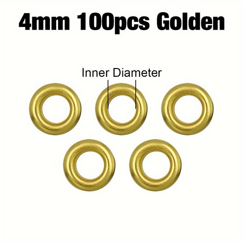 50 Sets Copper Grommets & Washers - 10.5mm Eyelets For Fabric, Leather, DIY Crafts (Silver Tone)