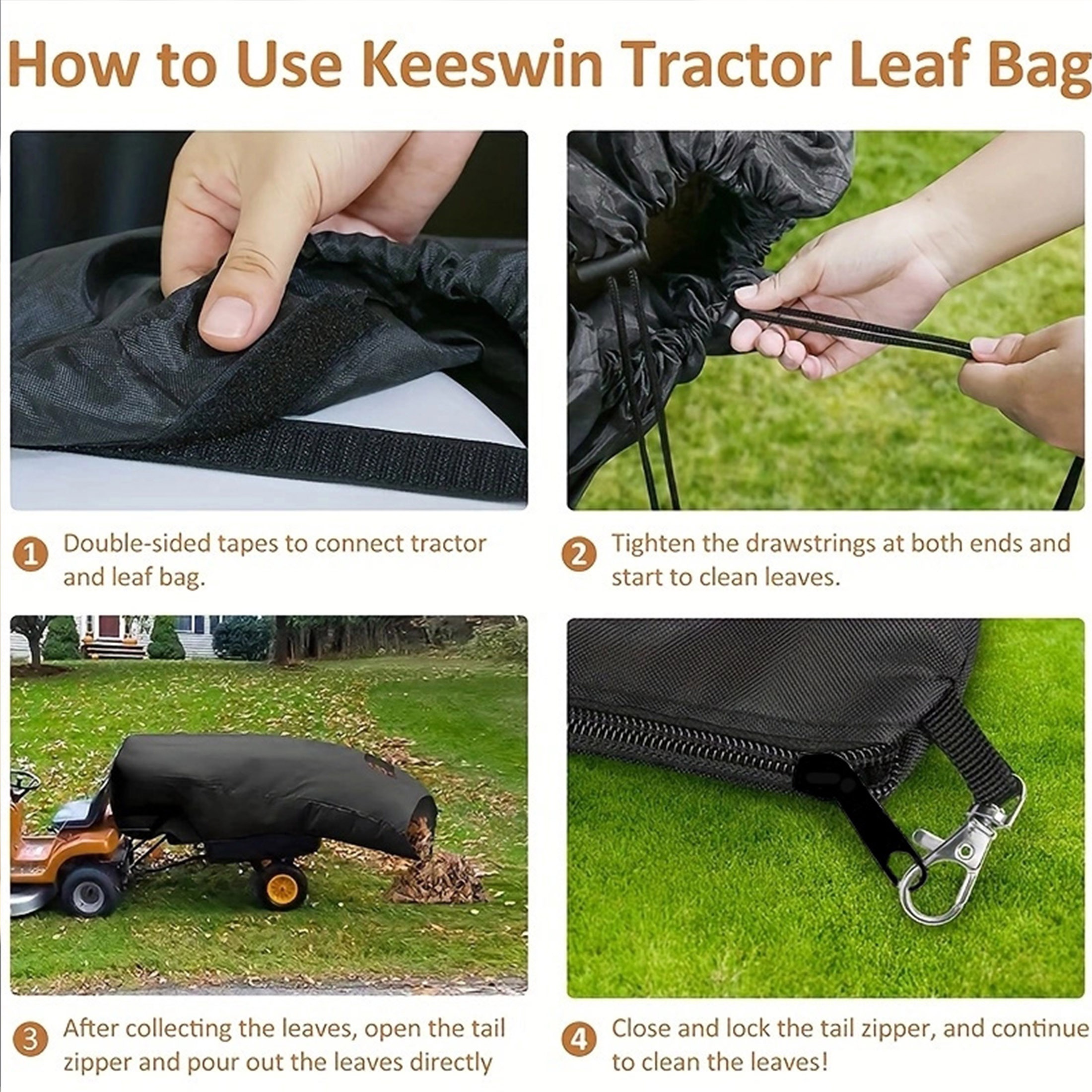 Heavy duty Oxford Fabric Leaf Bag Perfect For Garden Lawn - Temu