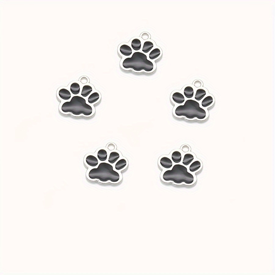 Colorful Cat Paw Print And Love Heart Patterns Large Hole - Temu