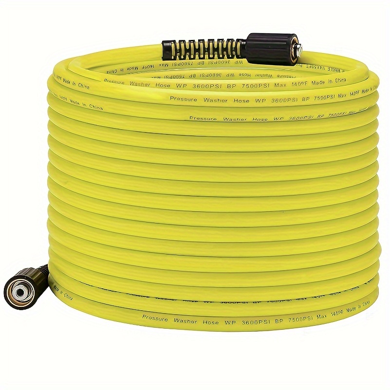 

1pc Pressure Washer Hose 100ft*1/4", 50ft*1/4", 25ft*1/4" Replacement Power Wash Hose High Pressure Hose 3600psi, Bp 7500psi, Bp 517bar