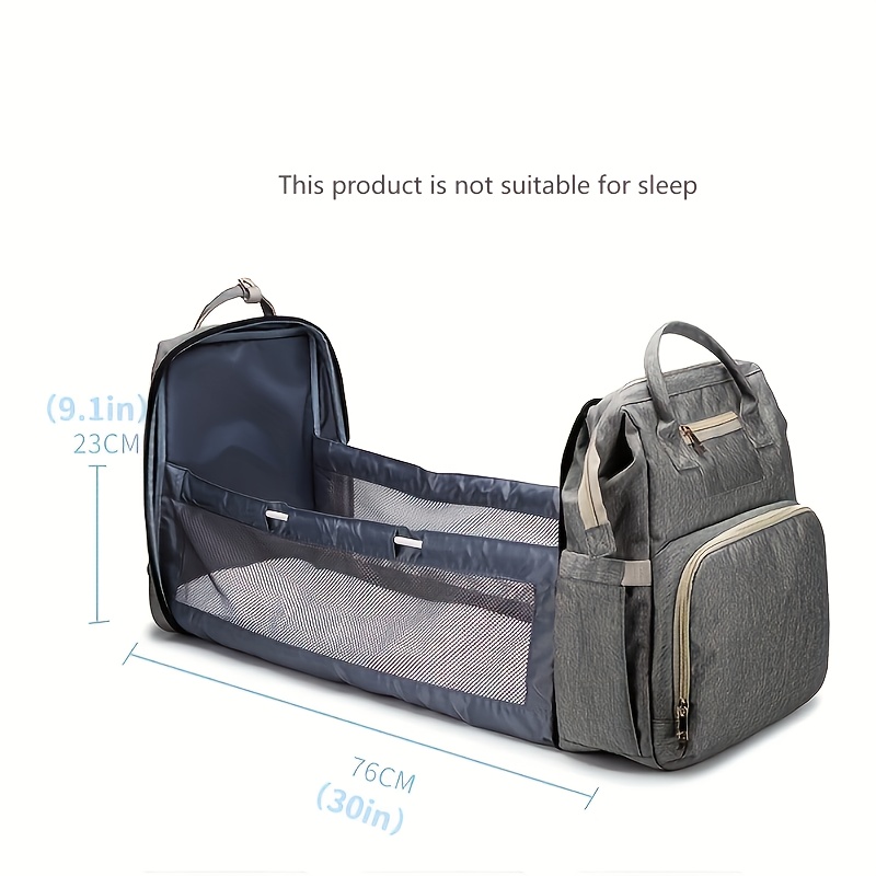 Comprar Bolsa de mamá para dormir plegable para bebé, mochila para pañales,  mochila multifuncional para pañales de gran capacidad