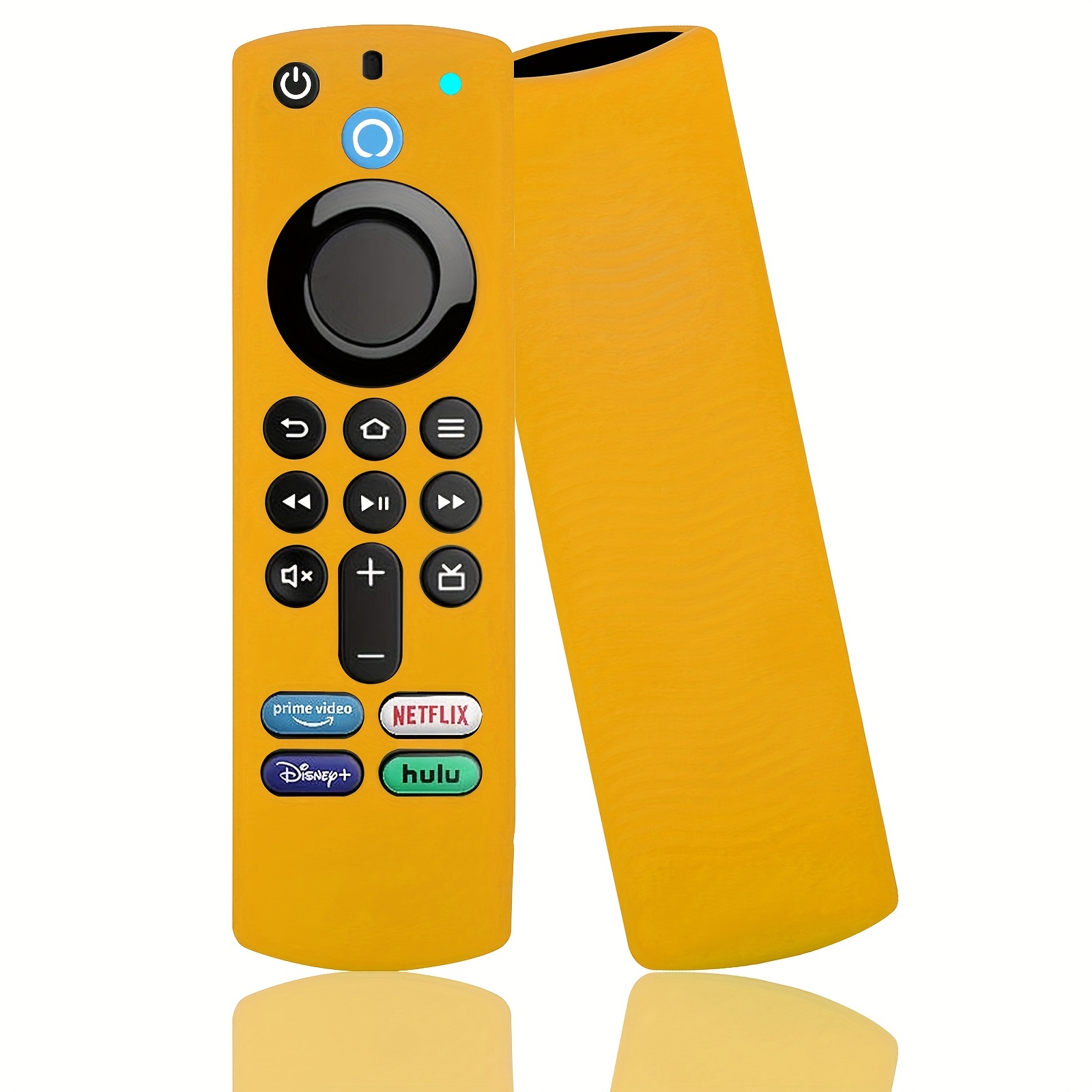 Funda protectora para mando a distancia Protector de piel con cordón  Kuymtek desmontable antipérdida para  Fire TV Stick Lite Smart TV