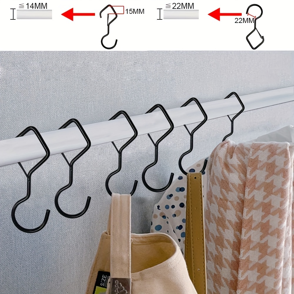 Cheap 20 pcs Stainless Steel Hanger Hooks S-shaped Hanger Connection Hook  Durable S-shaped Hook Wardrobe