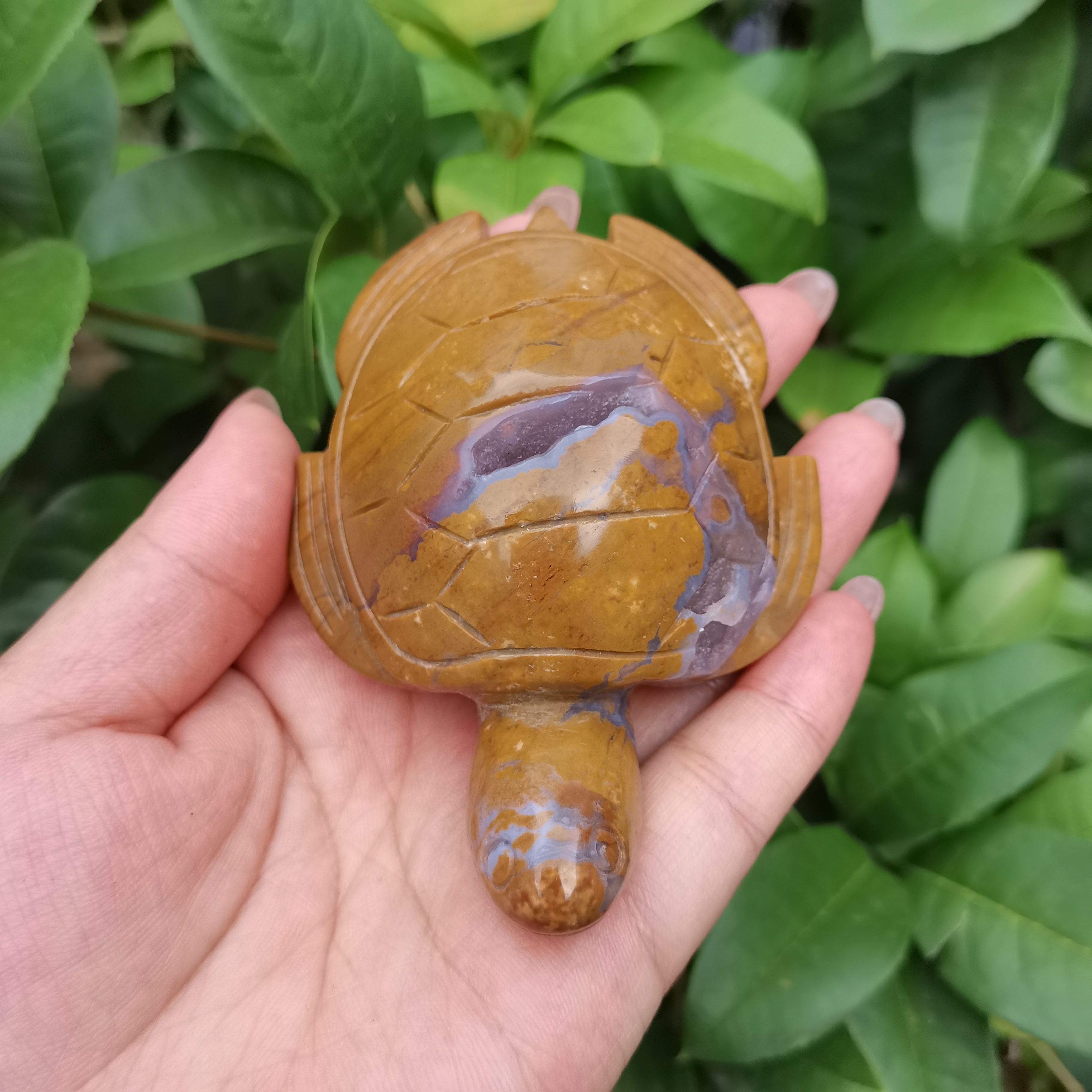 Mini Crystal Carving Turtle Ornament for Decoration