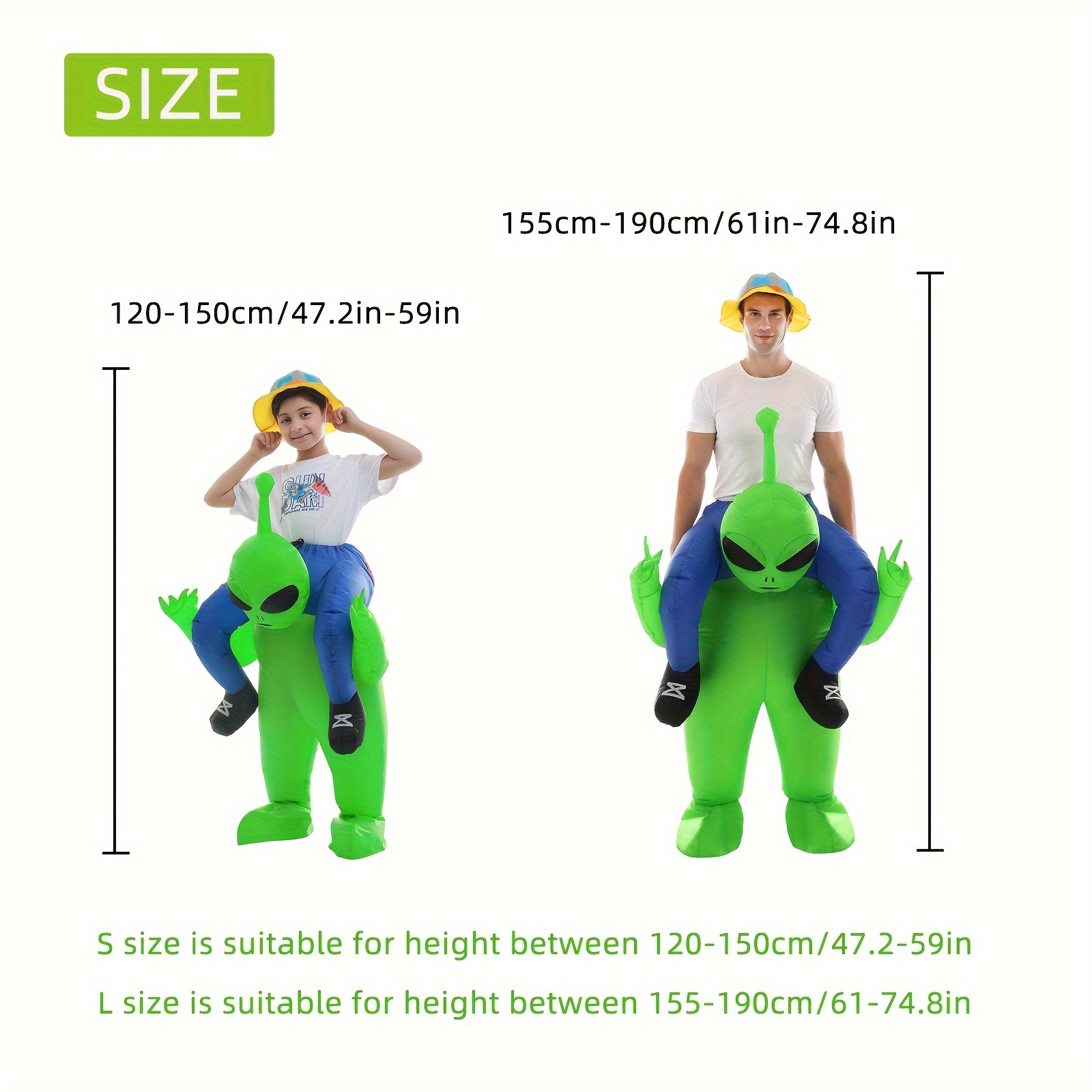 Alien Inflatable Costume Funny Ride Blow Cosplay Costumes - Temu