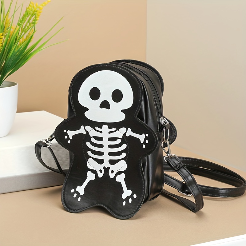 Gothic Skull Crossbody Bag, Dark Novelty Shoulder Bag, Halloween Horror  Handbag & Purse For Women - Temu