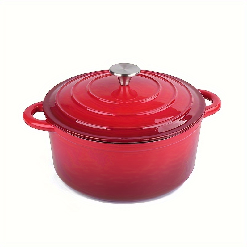 versatile non stick enamel cast iron pot set 22cm 24cm 26cm dual handle soup stew cooker for induction stove details 3