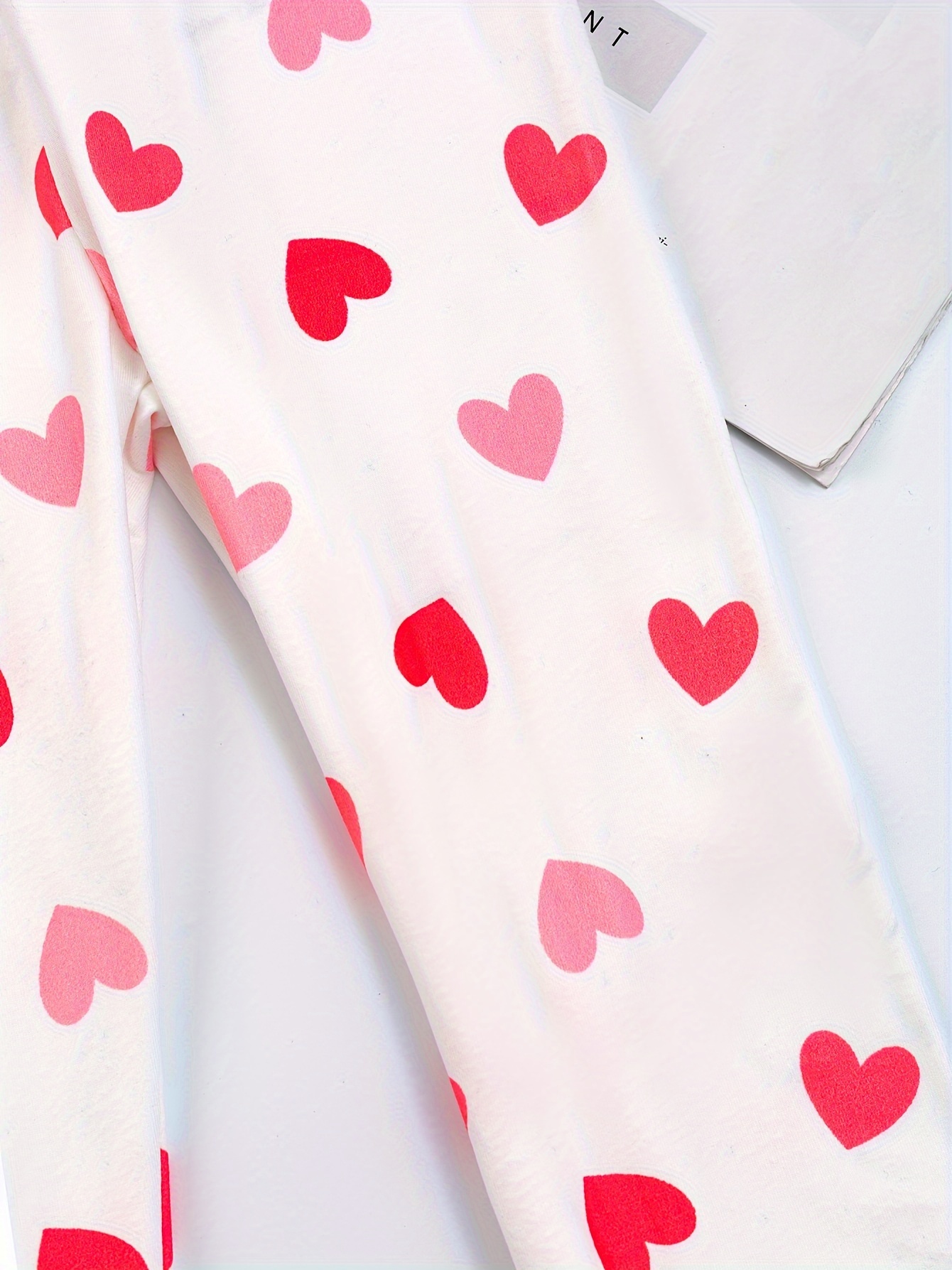  Women Valentines Hearts Print Legging Cute Elastic