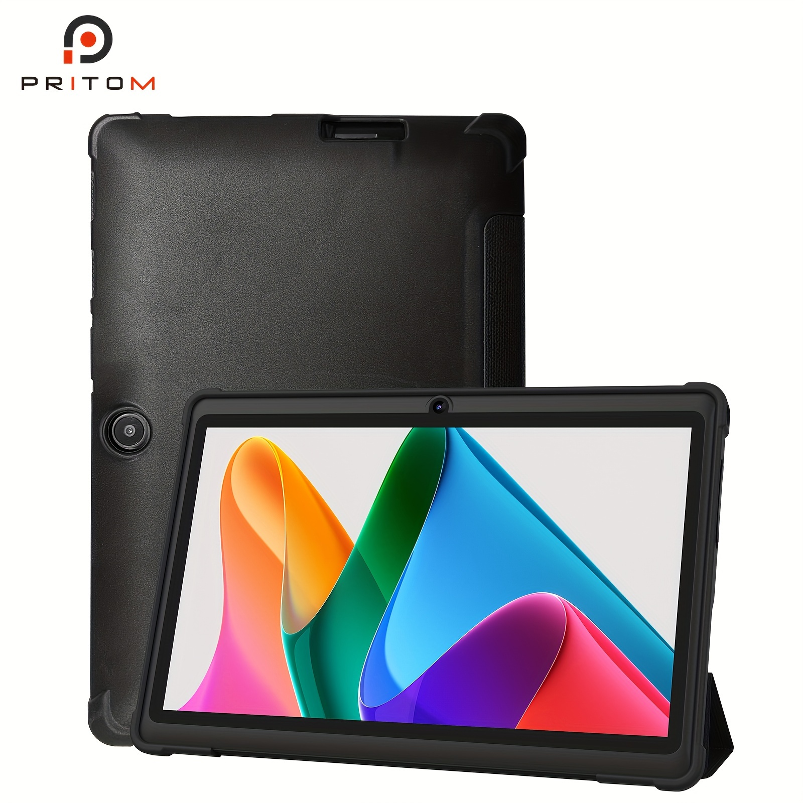 PRITOM 17.78 Cm タブレット 2GB RAN 32GB ROM Android 11 タブレット PC、クアッドコアプロセッサー、HD IPS ディスプレイ、デュアルカメラ、WiFi、ケース付きタブレット、2023。 PRITOM 17.78 Cm タブレット 2GB RAN 32GB ROM Android 11 タブレット PC、クアッドコアプロセッサー、HD IPS ディスプレイ、デュアルカメラ、WiFi、ケース付きタブレット、2023。