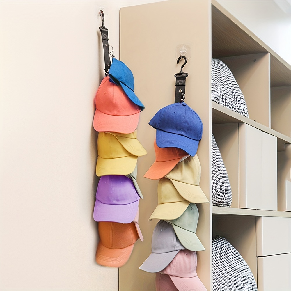 Wall Mounted Hat Holder Baseball Rack Hook Self Adhesive - Temu