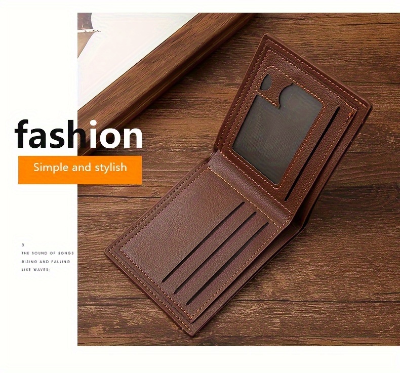 Billetera de Negocios Horizontal para Hombres de Gran Capacidad con Múltiples Ranuras - Diseño Suave, Espacioso y Elegante - Ideal para Uso Diario y Viajes